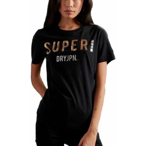 T-shirt Superdry Jpn Sequin black - Superdry - Modalova