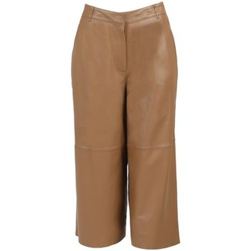 Pantalon Jupe culotte en cuir Meghan ref 54145 cafe - Oakwood - Modalova