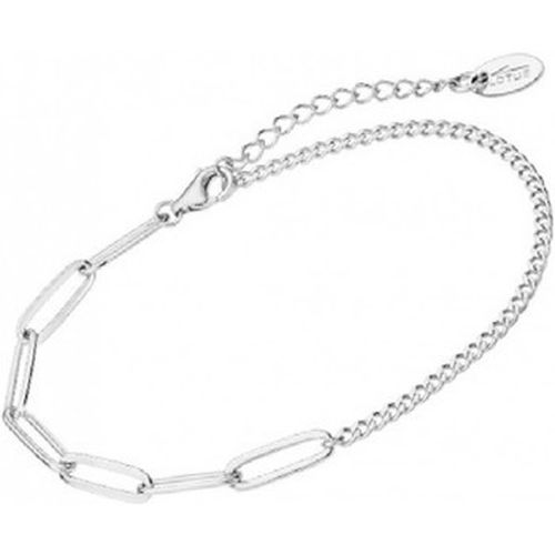 Bracelets Bracelet Silver maille gourmette motifs ovales - Lotus - Modalova