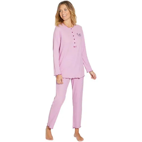 Pyjamas / Chemises de nuit by - Pyjama manches longues coton - Daxon - Modalova