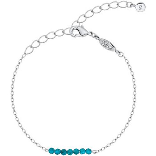 Bracelets GABRIELLE chaine avec pierre naturelle Argente Apatite - Mademoiselle Jolie Paris - Modalova
