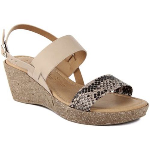 Sandales MB199_BEIGE_PYTHON - Miss Butterfly - Modalova