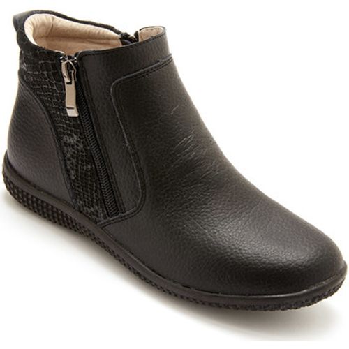 Boots Boots cuir double zip - Pediconfort - Modalova