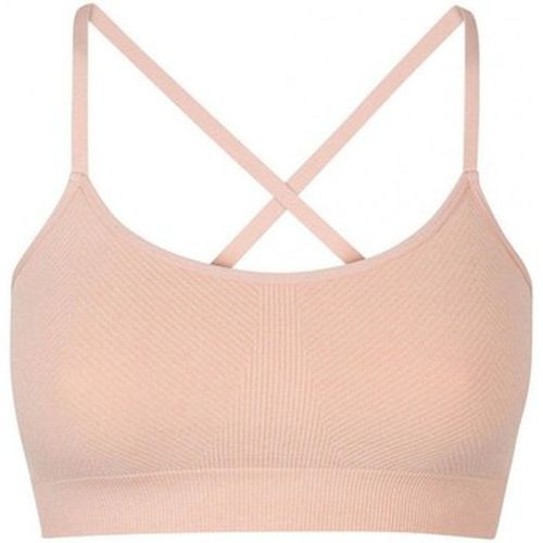 Brassière fille coton stretch Lila et bande de maintien Anis Dim Sport