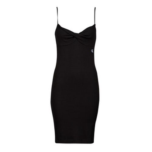 Robe courte STRAPPY TWISTED RIB DRESS - Calvin Klein Jeans - Modalova