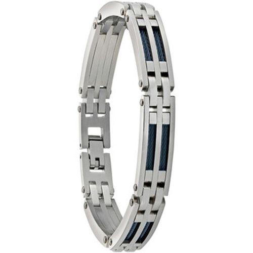 Bracelets Bracelet Priam acier et câble bleu - Jourdan - Modalova