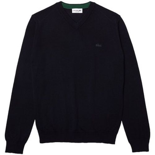 Sweat-shirt Pull col V en laine Ref 54850 166 Marine - Lacoste - Modalova