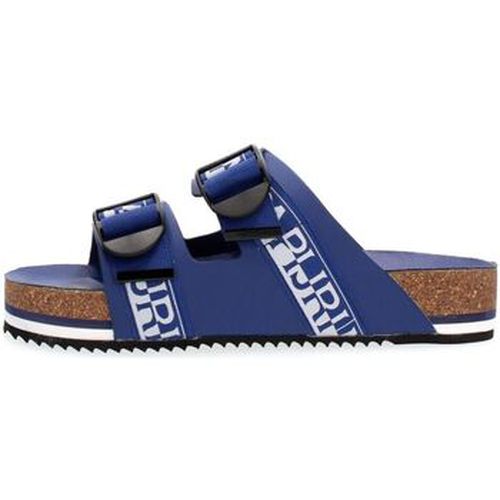 Sandales NA4ETH LEATHER SANDAL-176 BLUE MARINE - Napapijri Footwear - Modalova