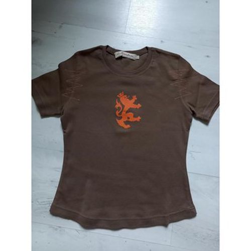 T-shirt Petit haut '' et motif orange - La Fée Maraboutée - Modalova