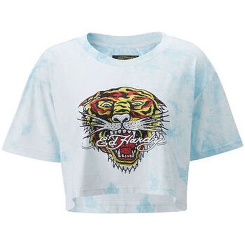 T-shirt Los tigre grop top turquesa - Ed Hardy - Modalova