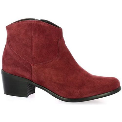 Boots Boots cuir velours bdeaux - Elizabeth Stuart - Modalova