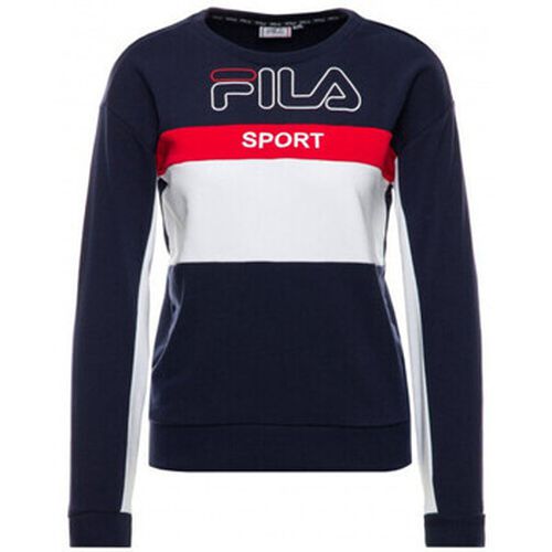 Sweat-shirt Sweat sport col rond blanc et rouge 682853 - Fila - Modalova