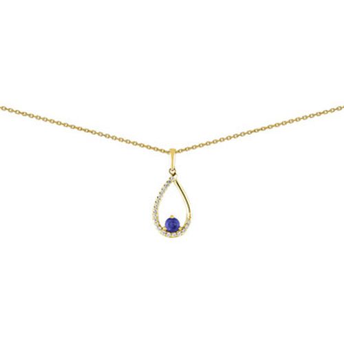 Collier Collier goutte or diamant et saphir - Brillaxis - Modalova