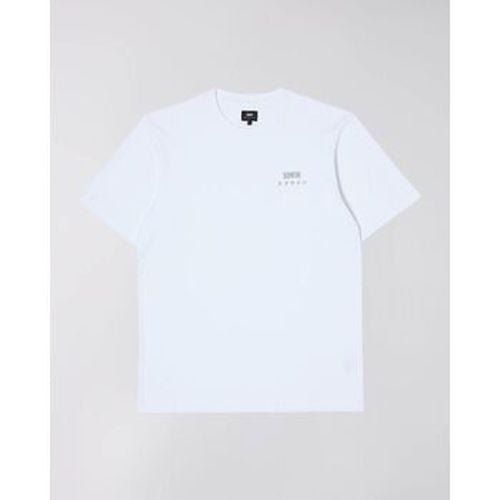 T-shirt 45421MC000120 LOGO CHEST-WHITE - Edwin - Modalova