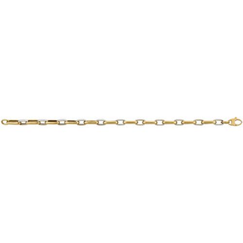Bracelets Bracelet mailles ovales or jaune et blanc - Brillaxis - Modalova