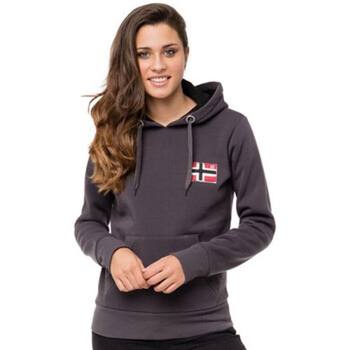 Sweat-shirt Sweat sport Genife - uni - logo brodé - capuche - Geographical Norway - Modalova