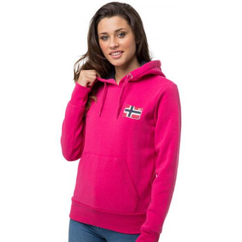 Sweat-shirt Sweat sport Genife - uni - logo brodé - capuche - Geographical Norway - Modalova