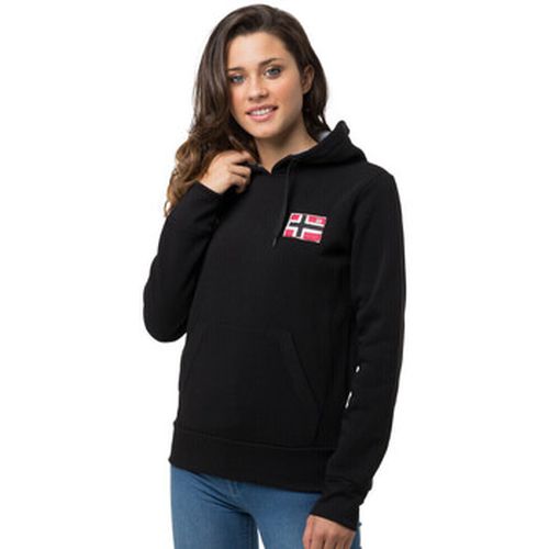 Sweat-shirt Sweat sport Genife - uni - logo brodé - capuche - Geographical Norway - Modalova