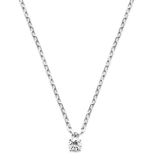 Collier Collier argent solitaire oxyde 3 mm - Brillaxis - Modalova