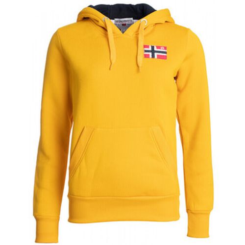 Sweat-shirt Sweat sport Genife - uni - logo brodé - capuche - Geographical Norway - Modalova