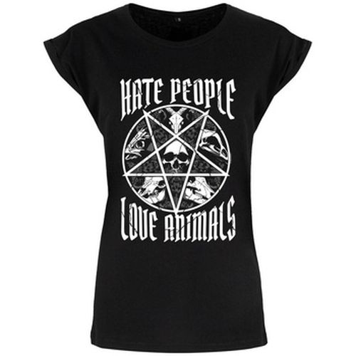 T-shirt Hate People Love Animals - Grindstore - Modalova