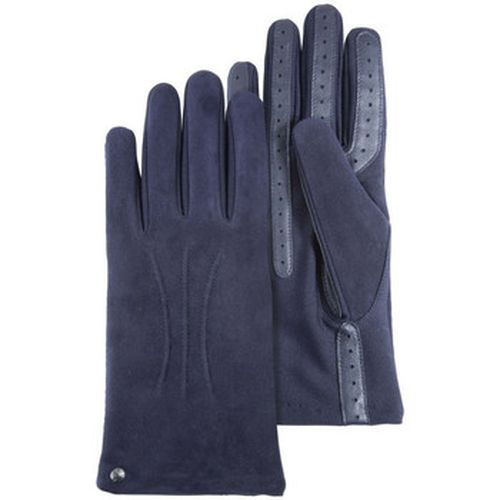Gants gants tactile cuir velours marine 85226 - Isotoner - Modalova