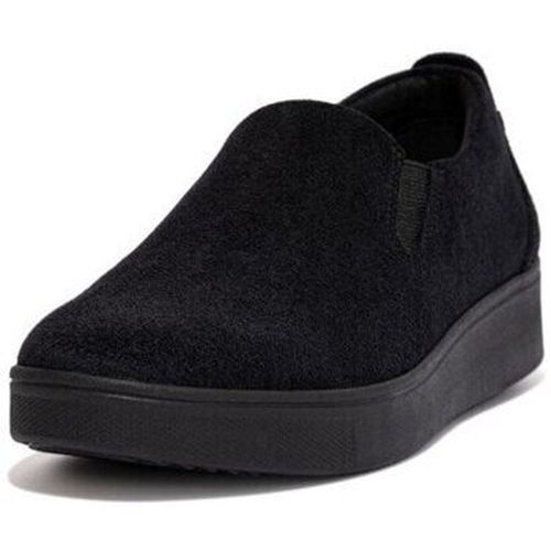 Baskets basses RALLY II SUEDE SLIP-ON SNEAKERS ALL BLACK - FitFlop - Modalova