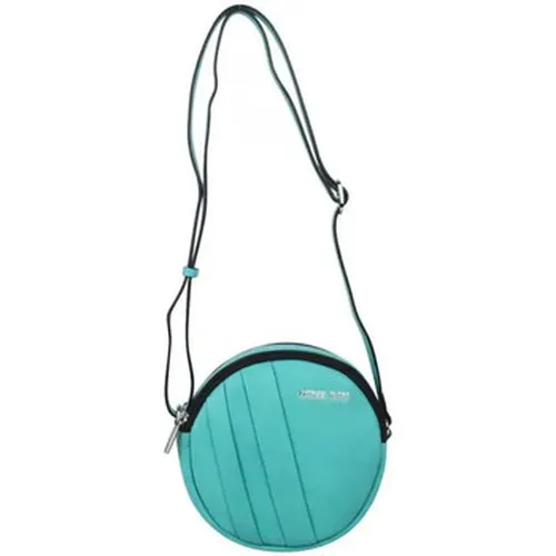 Sac à main Petit sac rond bandoulière cuir turquoise - Patrick Blanc - Modalova