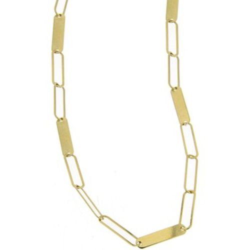 Collier Collier or 18 carats mailles ovales plates - Brillaxis - Modalova