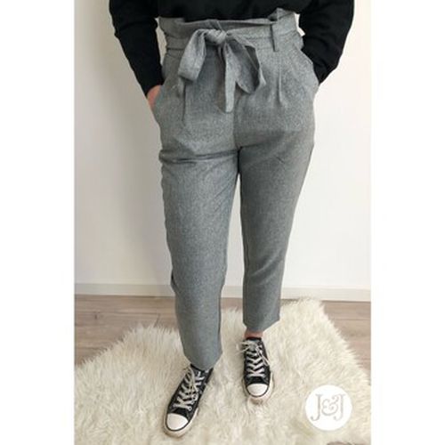 Pantalon Pantalon taille haute gris "Glasgow" - Jeunes Et Jolies - Modalova