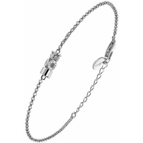 Bijoux Bracelet Argent Rhodié Cercle Sertie De Zirconiums Blanc - Orusbijoux - Modalova
