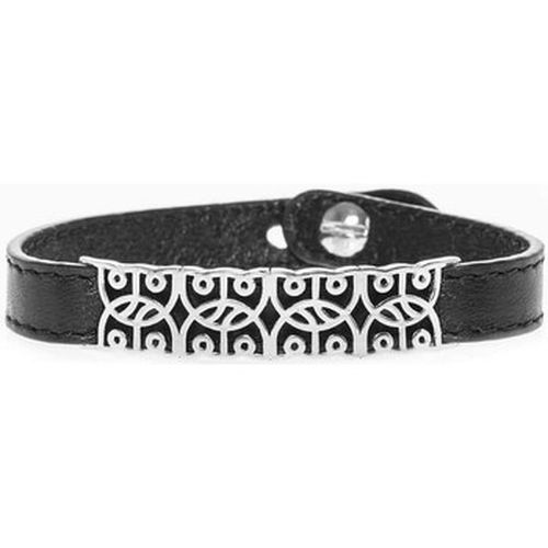 Bracelets Bracelet Cuir Et Argent Style Inca - Orusbijoux - Modalova