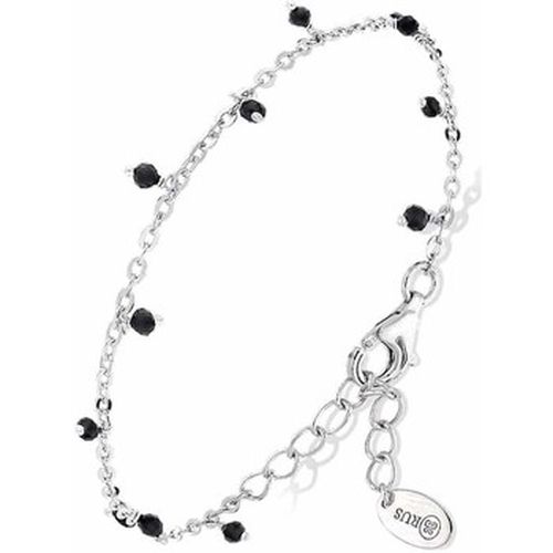 Bijoux Bracelet Argent Petites Goutte Perles Spinelle Noire - Orusbijoux - Modalova