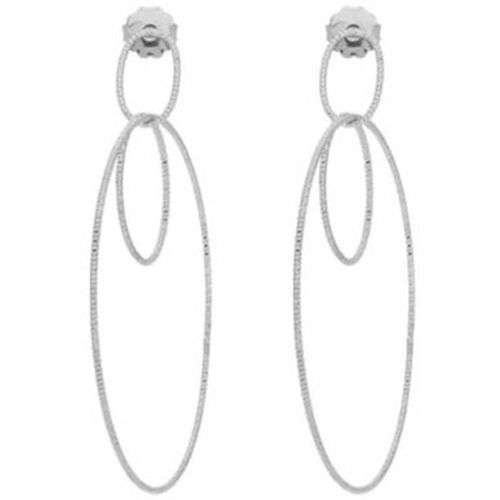 Boucles oreilles Boucles D'oreilles Argent Rhodié Créoles Multiples - Orusbijoux - Modalova