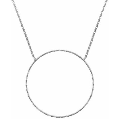 Collier Collier Argent Rhodié Cercle Diamanté - Orusbijoux - Modalova