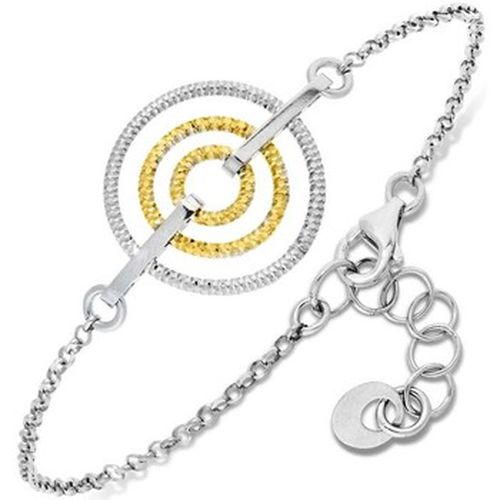 Bracelets Bracelet En Argent Et Doré Forme Cercle Diamanté Giulia - Orusbijoux - Modalova