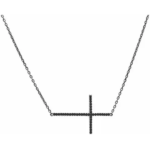 Collier Collier argent croix horizontale - Orusbijoux - Modalova