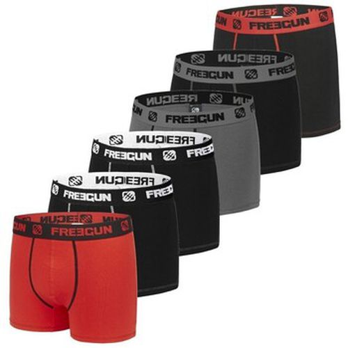 Boxers Lot de 6 Boxers coton Uni - Freegun - Modalova