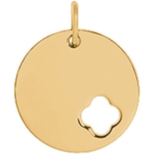 Pendentifs Médaille ronde trèfle ajouré plaqué or - Saunier - Modalova