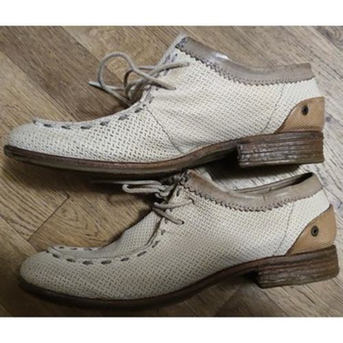 Derbies chaussures cuir crème AS98 - A.S 98 - Modalova