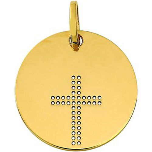 Pendentifs Médaille ronde or 18 carats croix ajourée - Brillaxis - Modalova