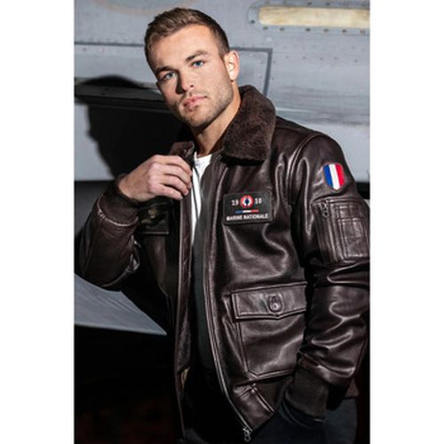 Veste ANM FUR COW AIR MILLED BROWN - Marine Nationale - Modalova