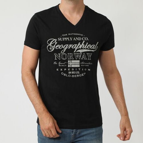 T-shirt T-Shirt col v en coton - Geographical Norway - Modalova