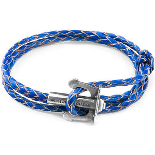 Bracelets Bracelet Ancre Union Argent Et Cuir Tressé - Anchor & Crew - Modalova