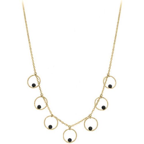 Collier Collier Argent Bulles Et Pierre Onyx Noir - Orusbijoux - Modalova