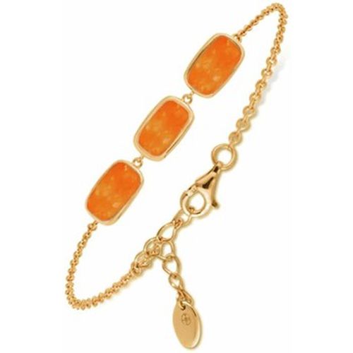 Bracelets Bracelet Argent Galets Orange - Orusbijoux - Modalova