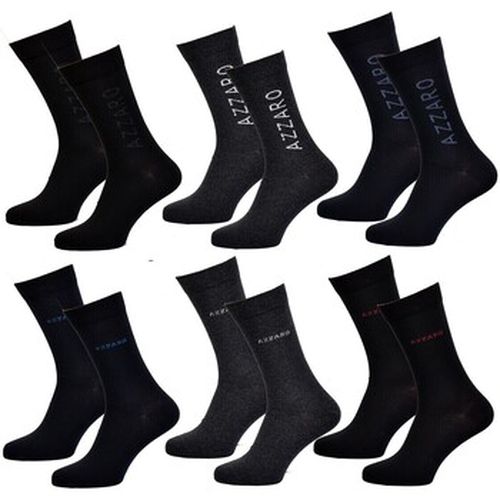 Chaussettes Pack de 6 paires Texte - Azzaro - Modalova