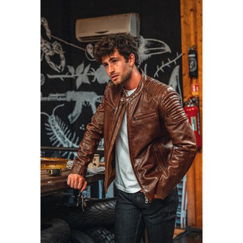 Veste STIRLING LAMB PAOLO DARK COGNAC - Daytona - Modalova