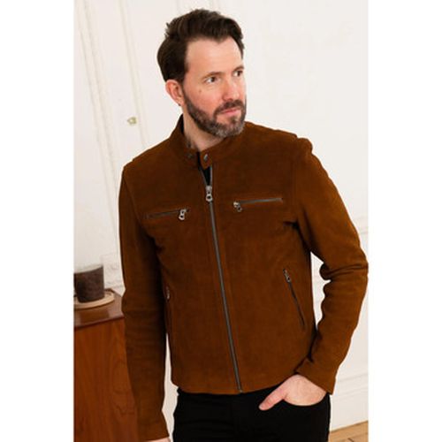 Veste IRON COW YUKON DARK COGNAC - Daytona - Modalova