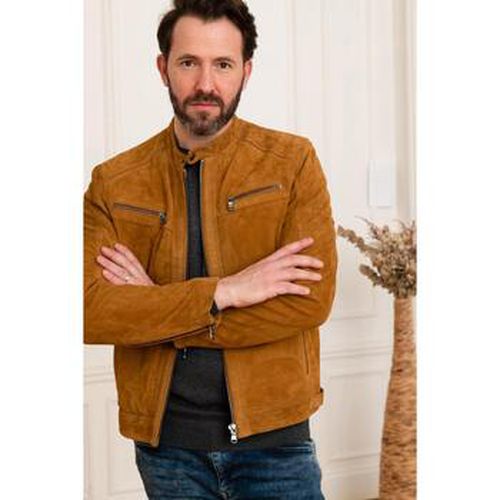 Veste JAGUAR GOAT SUEDE COGNAC - Daytona - Modalova